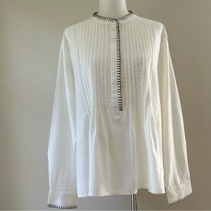Rose and Rose Pintuck Blouse